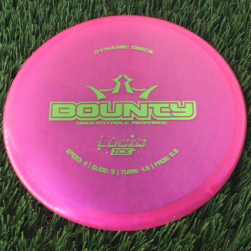 Dynamic Discs Lucid Ice Glimmer Bounty – 175g – Translucent Pink