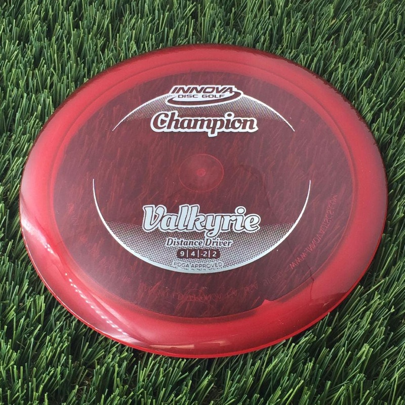 Innova Champion Valkyrie with Circle Fade Stock Stamp – 175g – Translucent Red