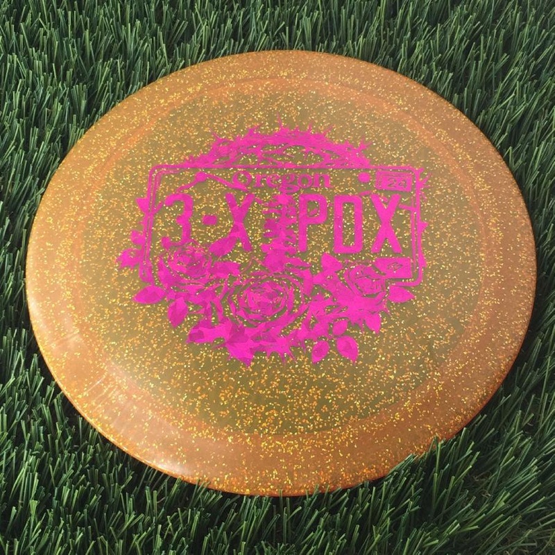 Discraft CryZtal Sparkle Drive with Paige Pierce – Oregon 3x PDX Winner – Roses and Thorns Stamp – 172g – Translucent Dark Orange