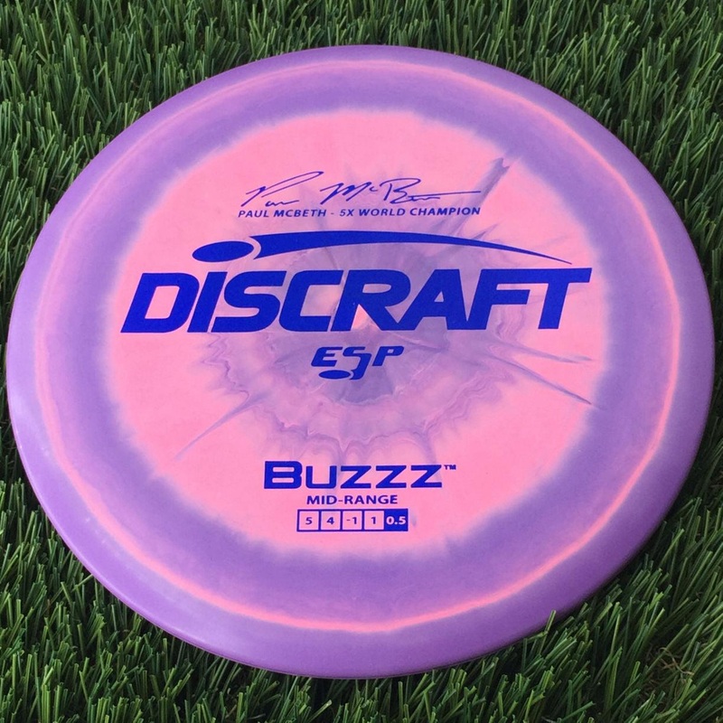 Discraft ESP Buzzz with Paul McBeth – 5x World Champion Signature Stamp – 180g Purple