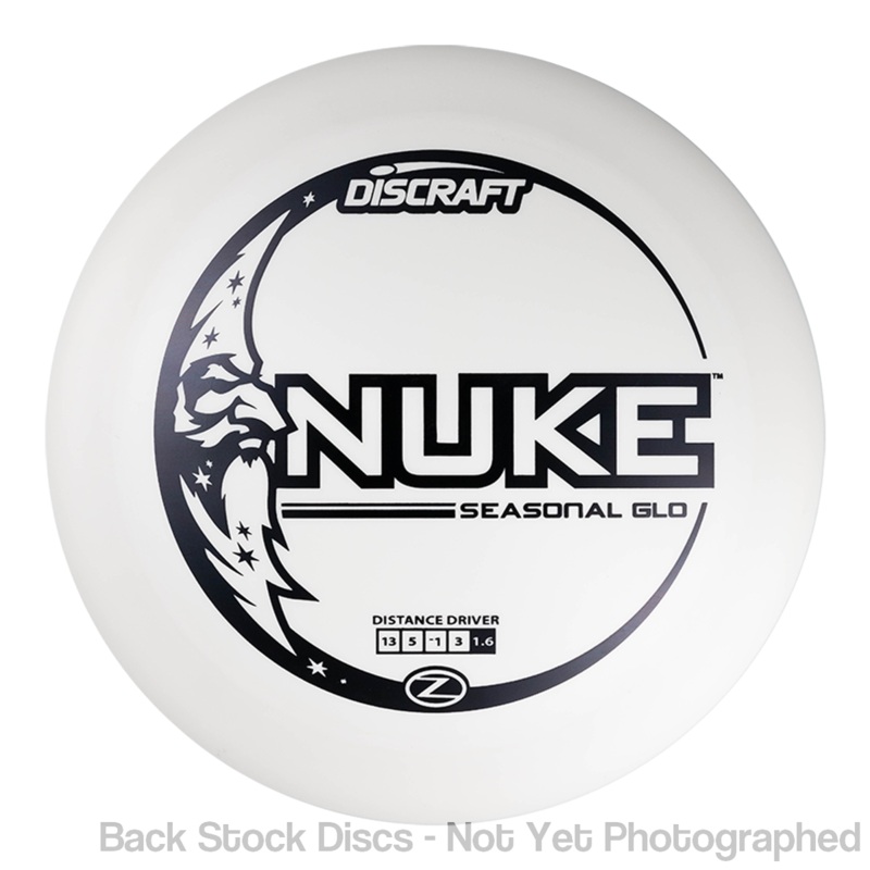 Discraft Seasonal Glo Elite Z Nuke Distance Driver (Stock Stamp) [Back Stock Inventory – Disc and Stamp Color WILL VARY]