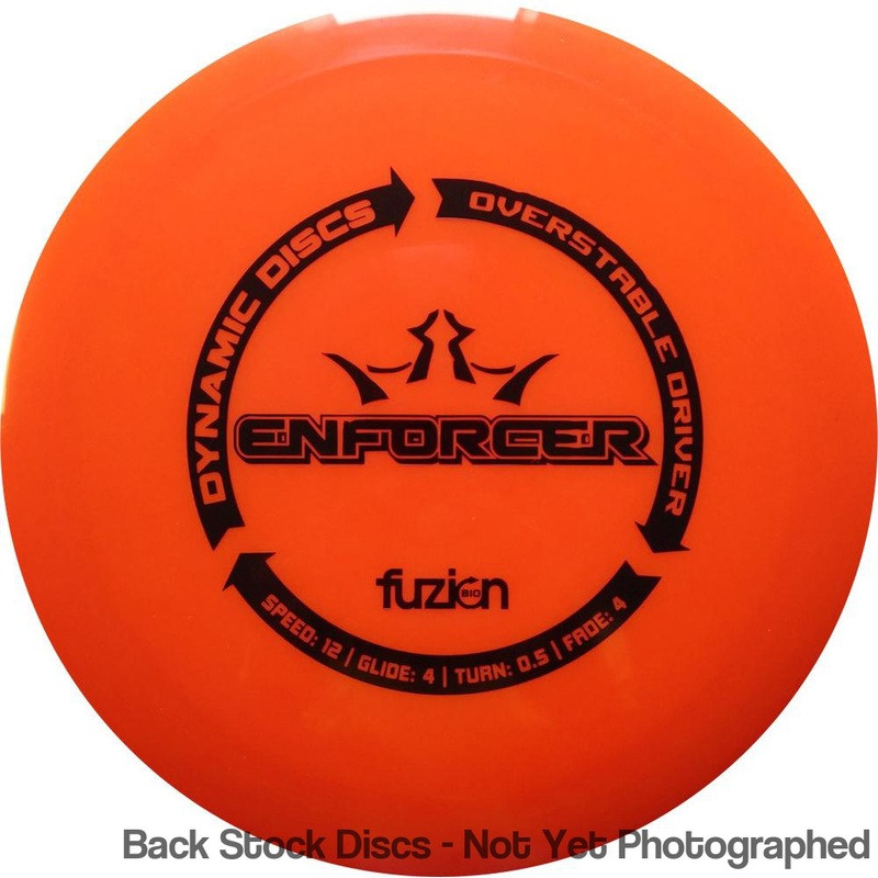 Dynamic Discs BioFuzion Enforcer Distance Driver (Stock Stamp) [Back Stock Inventory – Disc and Stamp Color WILL VARY]