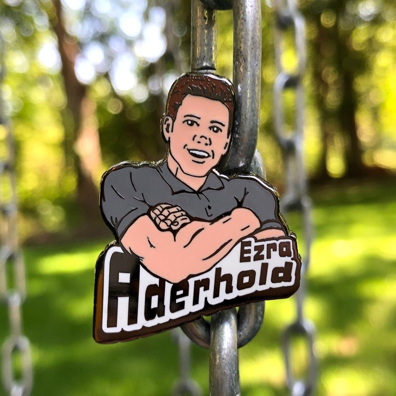 Ezra Aderhold Pin – Metal Backer