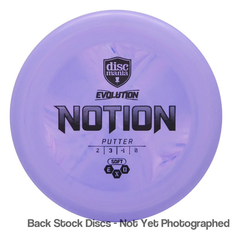 Discmania EXO Soft Notion Putter (Stock Stamp) [Back Stock Inventory – Disc and Stamp Color WILL VARY]