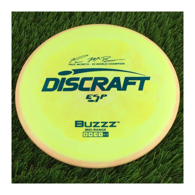 Discraft ESP Buzzz with Paul McBeth – 6x World Champion Signature Stamp – 169g – Solid Off Yellow