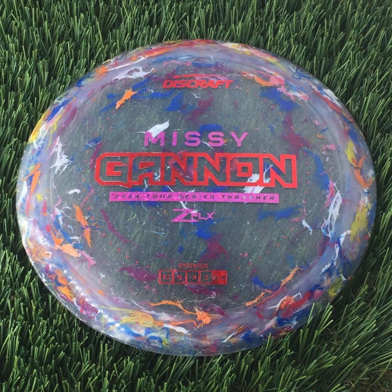 Discraft Jawbreaker Z FLX Thrasher with Missy Gannon 2024 Tour Series Stamp – 174g – Translucent Bluish Pink