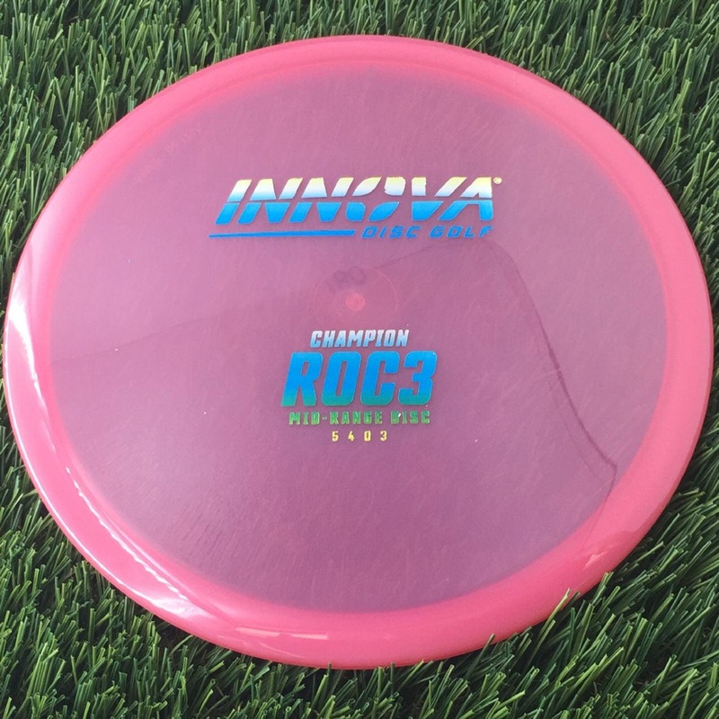 Innova Champion Roc3 with Burst Logo Stock Stamp – 180g – Translucent Pink