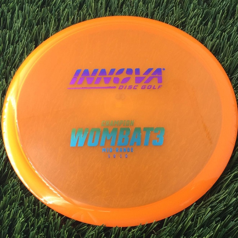 Innova Champion Wombat3 with Burst Logo Stock Stamp – 170g – Translucent Orange