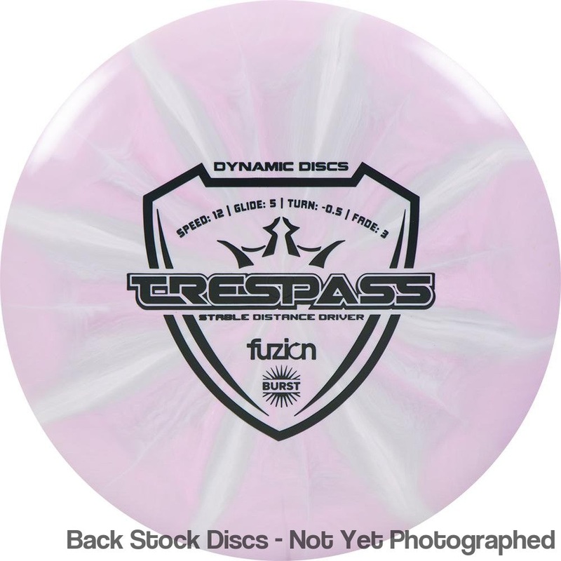 Dynamic Discs Fuzion Burst Trespass Distance Driver (Stock Stamp) [Back Stock Inventory – Disc and Stamp Color WILL VARY]