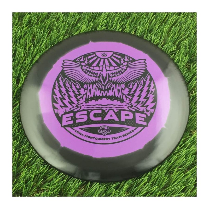 Dynamic Discs Fuzion Orbit Escape with Kona Montgomery Eagle Wings Team Series 2023 Stamp – 173g – Solid Purple