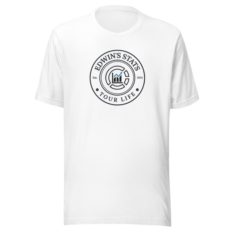 Edwin’s Stats Graphic | Tour Life Unisex t-shirt