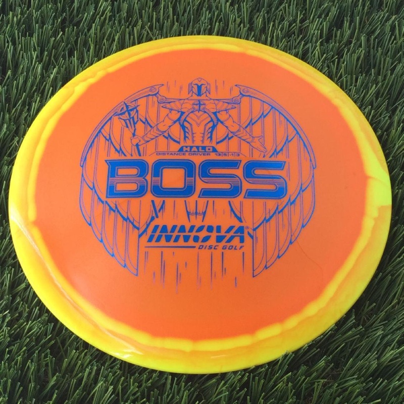 Innova Halo Star Boss with Burst Logo Stock Stamp – 175g – Solid  Orangish Yellow