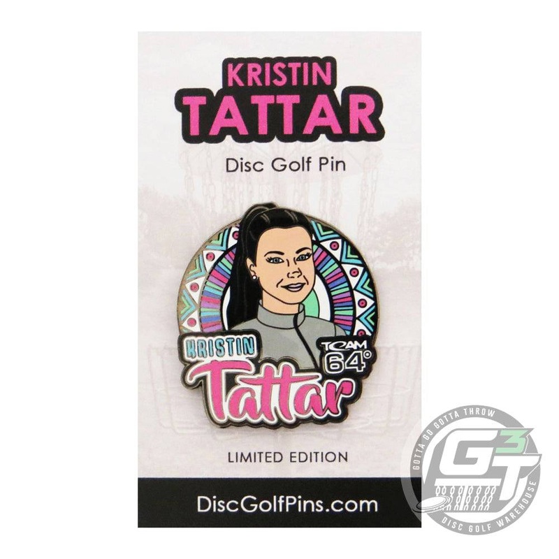 Disc Golf Pins Kristin Tattar Series 1 Enamel Disc Golf Pin