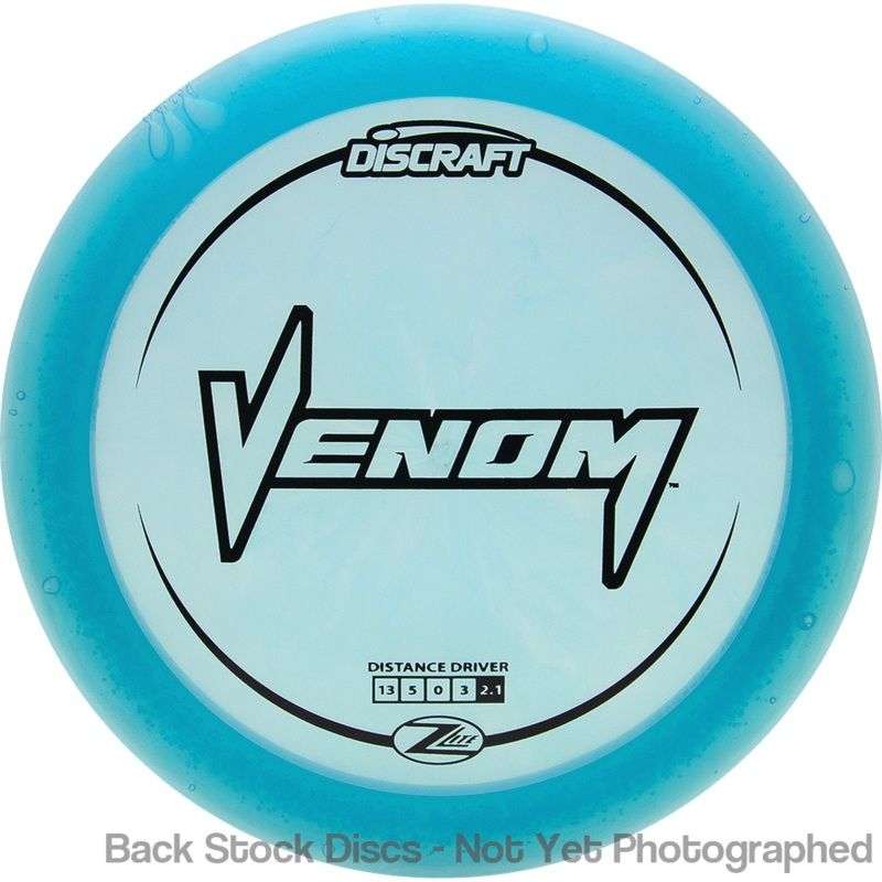 Discraft Elite Z Lite Venom Distance Driver (Stock Stamp) [Back Stock Inventory – Disc and Stamp Color WILL VARY]
