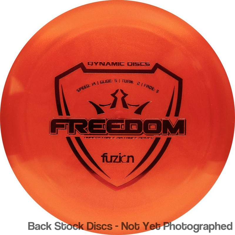 Dynamic Discs Fuzion Freedom Distance Driver (Stock Stamp) [Back Stock Inventory – Disc and Stamp Color WILL VARY]