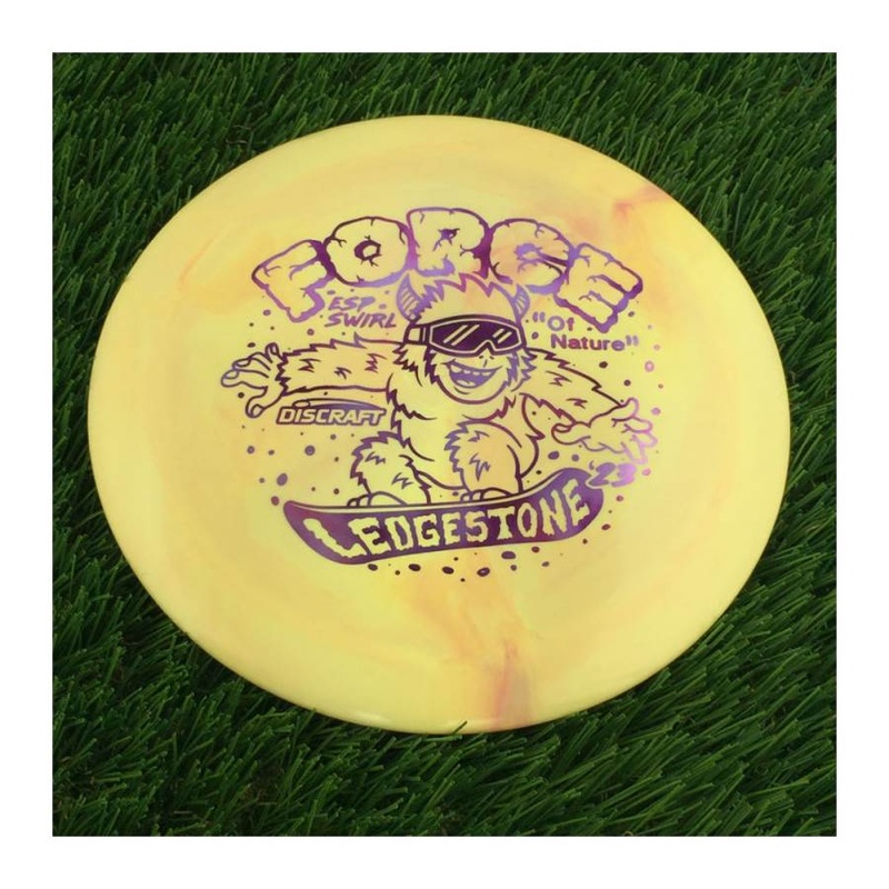 Discraft ESP Swirl Force with 2023 Ledgestone Edition – Wave 1 Stamp – 174g – Solid Light Orange