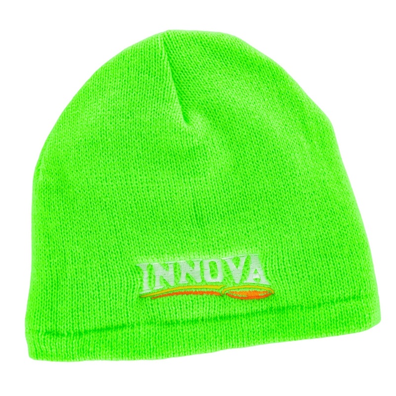 Innova Trailhead Solid Color Fleece Lined Beanie with 3 Color Embroidered Logo