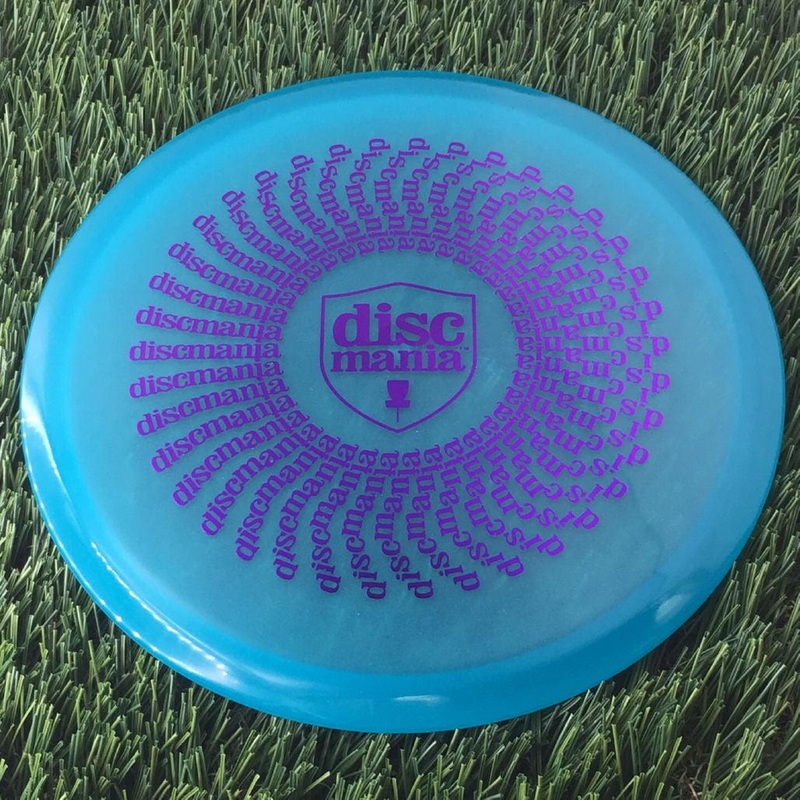 Discmania C-Line Color Glow MD1 Reinvented with Discmania Shield and Spiral Phenakistoscope Stamp – 177g – Translucent Blue