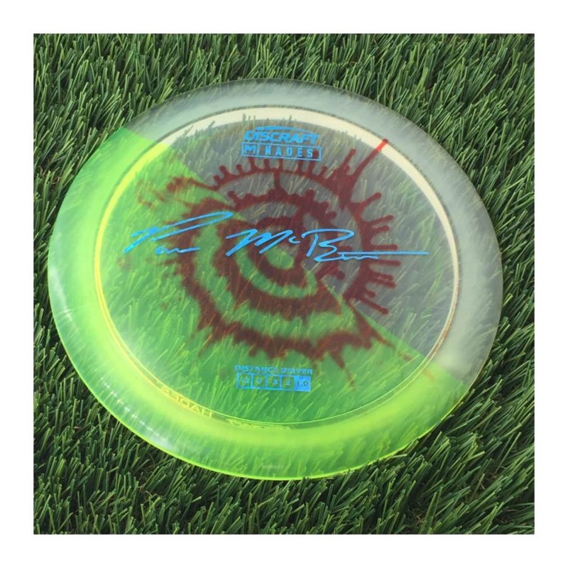 Discraft Elite Z Fly-Dyed Hades with Paul McBeth Large Signature Stamp – 172g – Translucent Dyed