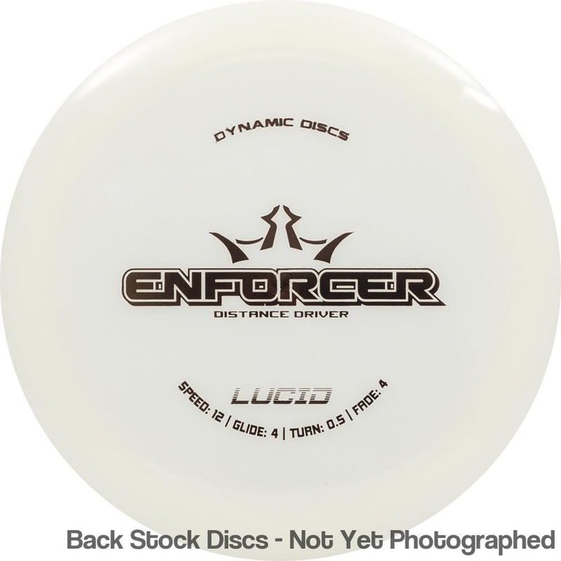 Dynamic Discs Lucid Enforcer Distance Driver (Stock Stamp) [Back Stock Inventory – Disc and Stamp Color WILL VARY]