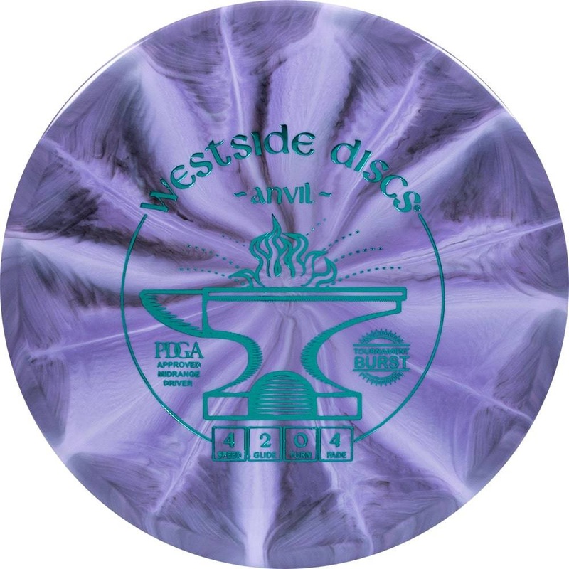 Westside Tournament Burst Anvil Midrange Golf Disc