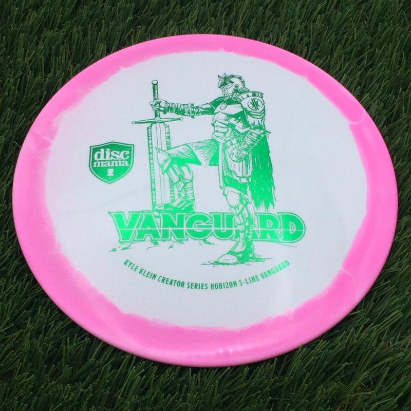 Discmania Horizon S-Line Vanguard with Kyle Klein Creator Series Leg Up Knight 2025 Stamp – 174.52g – Pink
