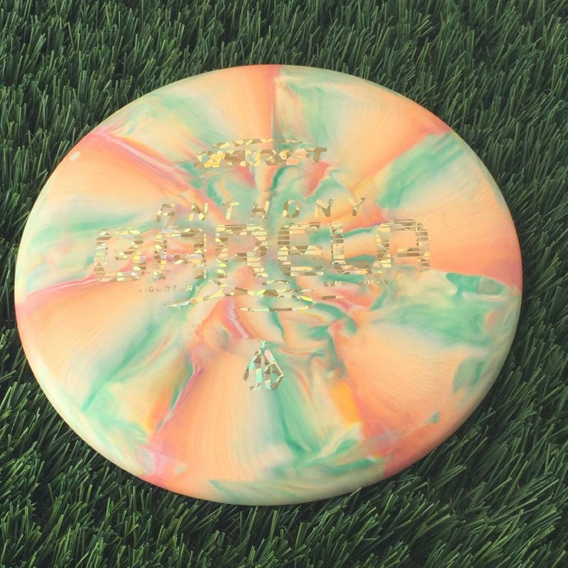 Discraft Crazy Tough CT Swirl Focus with Anthony Barela Signature – AB Stamp – 172g Orange