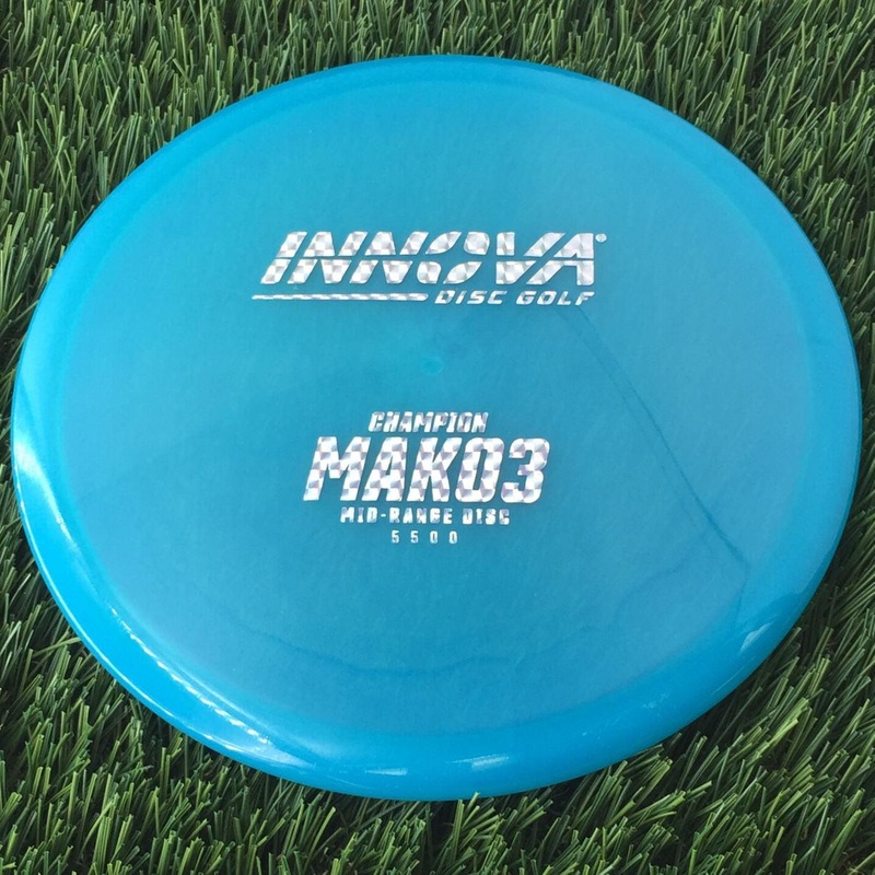 Innova Champion Mako3 with Burst Logo Stock Stamp – 173g – Translucent Light Blue