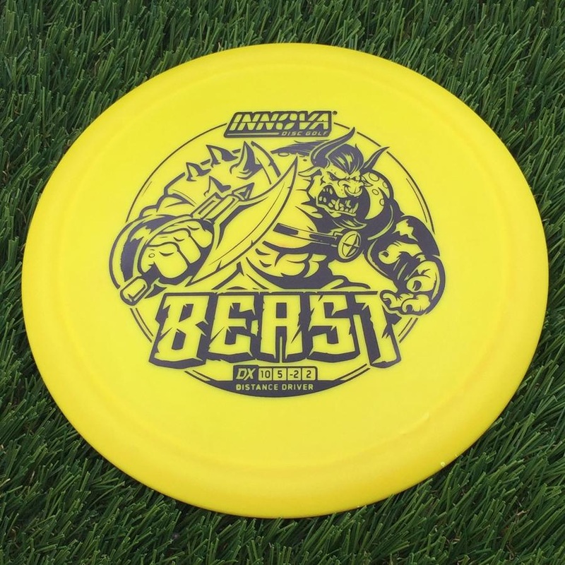 Innova DX Beast with Burst Logo Stock Stamp – 172.7g – Orangish Yellow