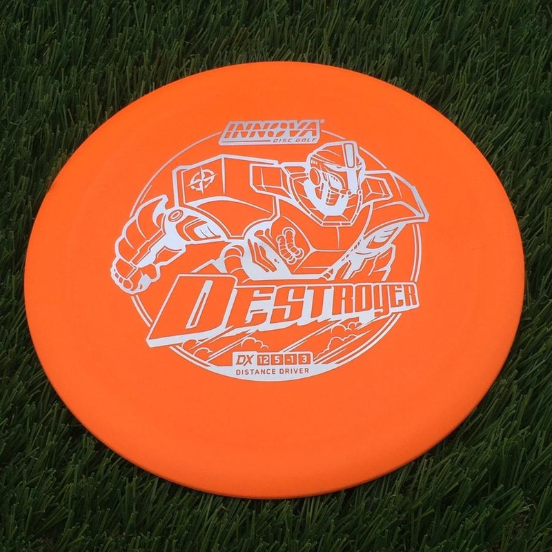 Innova DX Destroyer with Burst Logo Stock Stamp – 177.3g – Orange