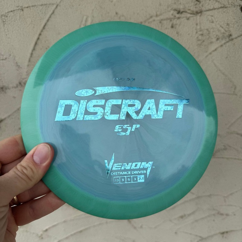 Auction! Jan ’24 – Discraft ESP Venom with First Run Stamp – 169g – Solid Light Blue