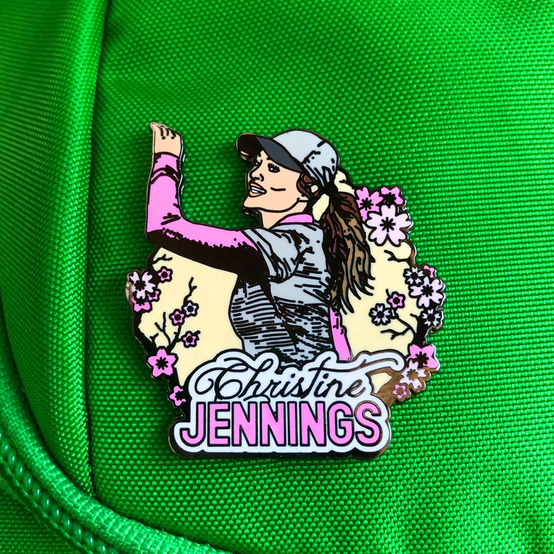 Christine Jennings Disc Golf Pin – Series 1