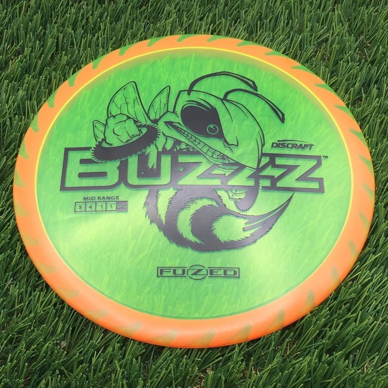 Discraft Elite Z FuZed Line with Saw Pattern Buzzz with Big Bee with Saw Blade – “Buzzzsaw” Stamp – 173.46g – Yellowish Orange