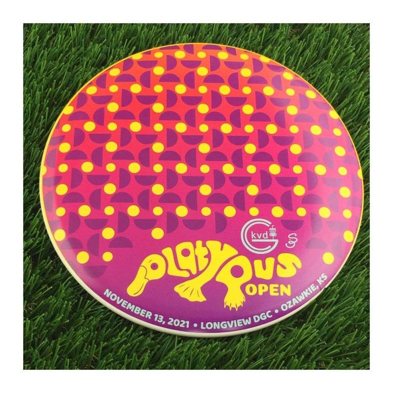 Discraft ESP SuperColor Buzzz with KVDGC 2021 Platypus Open – Longview – Ozawkie, KS Print – 177g