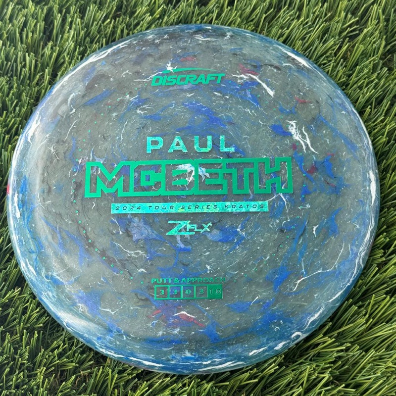 Discraft Jawbreaker Z FLX Kratos with Paul McBeth 2024 Tour Series Stamp – 172g – Translucent Varies