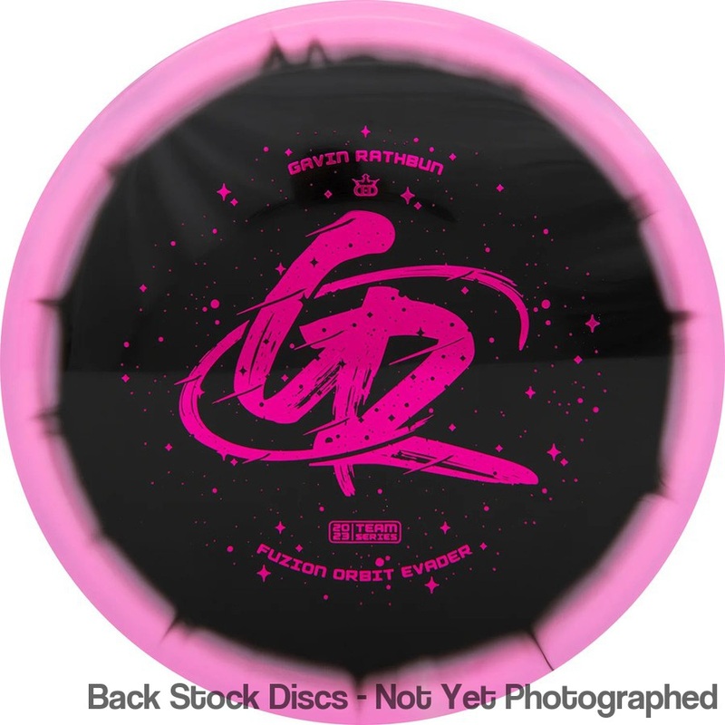Dynamic Discs Fuzion Orbit Evader Fairway Driver with Gavin Rathbun Space Orbit Team Series 2023 Stamp [Back Stock Inventory – Disc and Stamp Color WILL VARY]
