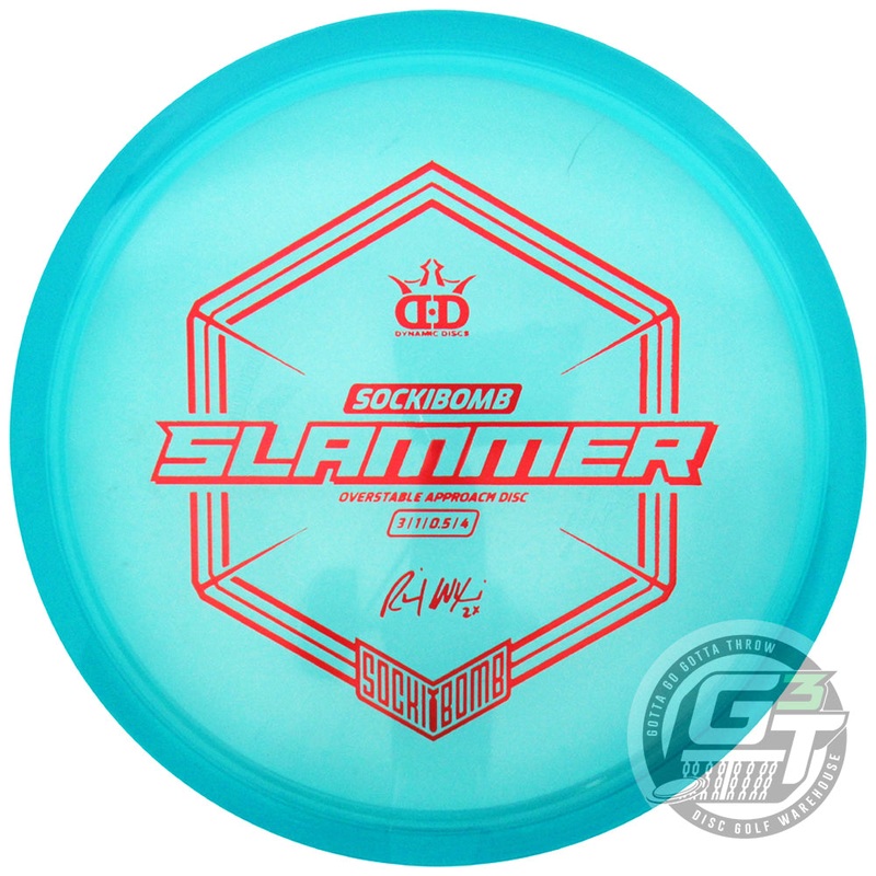Dynamic Discs Limited Edition Ricky Wysocki Sockibomb Lucid Ice Sockibomb Slammer Putter Golf Disc