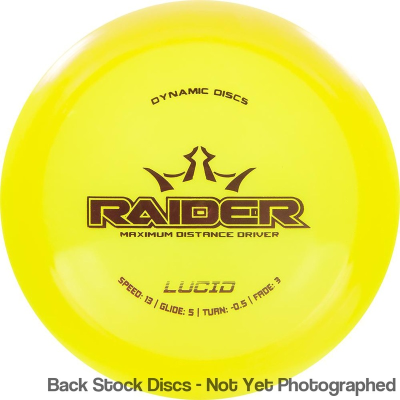 Dynamic Discs Lucid Raider Distance Driver (Stock Stamp) [Back Stock Inventory – Disc and Stamp Color WILL VARY]