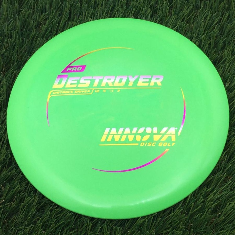 Innova Pro Destroyer with Burst Logo Stock Stamp – 171.9g – Lime Green