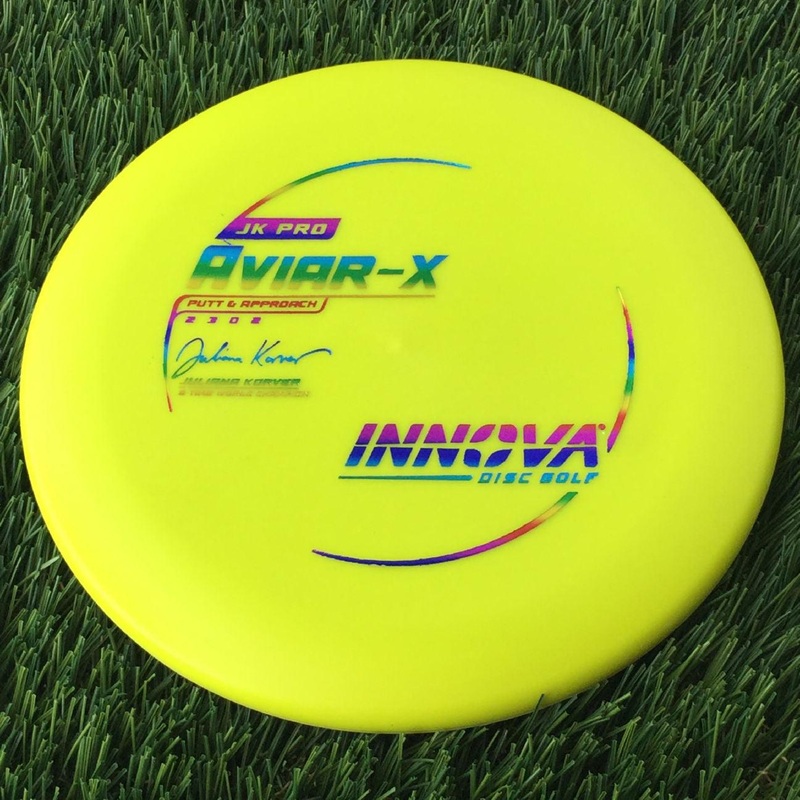 Innova Pro JK Aviar-x with Juliana Korver – 5 Time World Champion Stamp – 175g Yellow