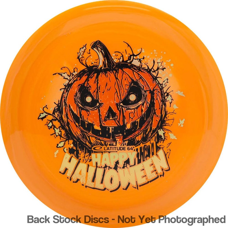 Latitude 64 Royal Grand Rive Distance Driver with Happy Halloween Spooky Pumpkin – Triple Foil 2024 Stamp [Back Stock Inventory – Disc and Stamp Color WILL VARY]