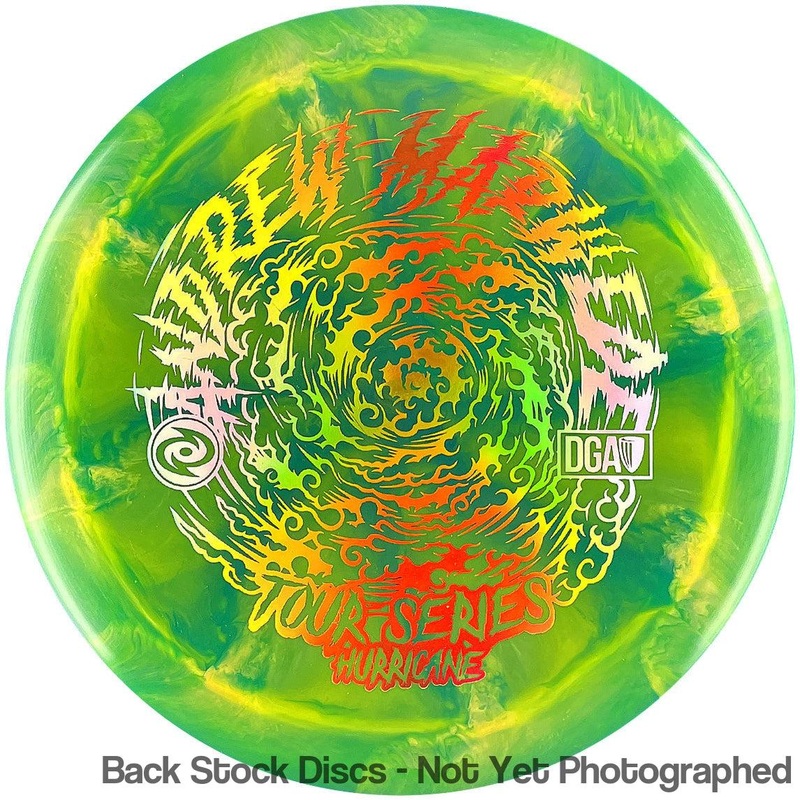 DGA Proline Swirl Hurricane Distance Driver with 2022 Andrew Marwede Tour Series Stamp [Back Stock Inventory – Disc and Stamp Color WILL VARY]
