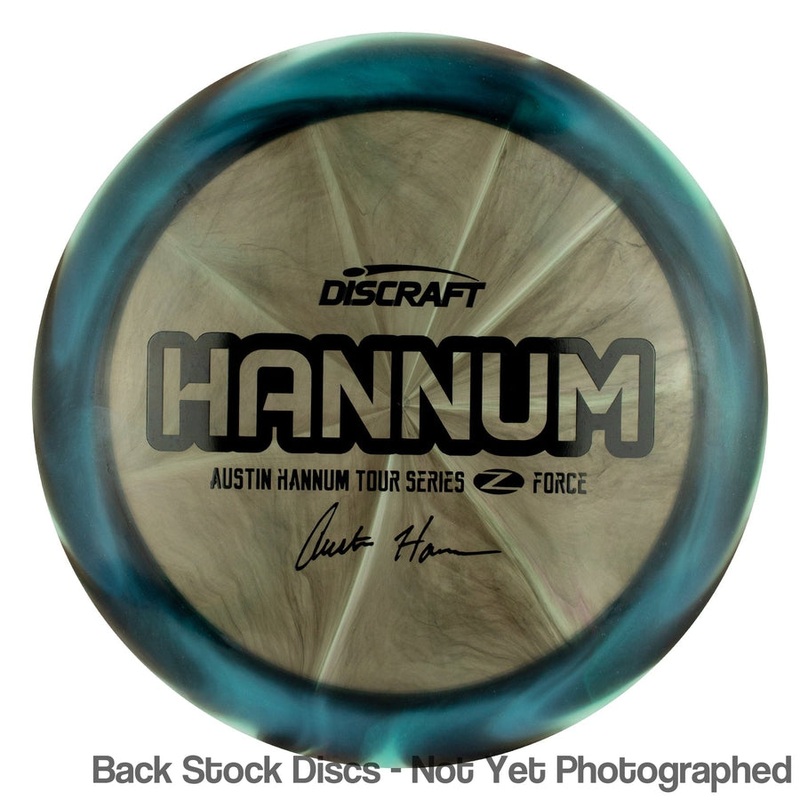 Discraft Elite Z Swirl Force Distance Driver with Austin Hannum Tour Series 2020 Stamp [Back Stock Inventory – Disc and Stamp Color WILL VARY]