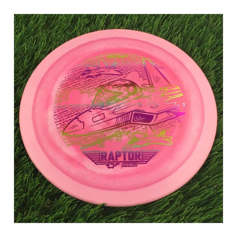 Discraft ESP Lite Sparkle Raptor with 2023 Ledgestone Edition – Wave 3 Stamp – 169g – Solid Pink