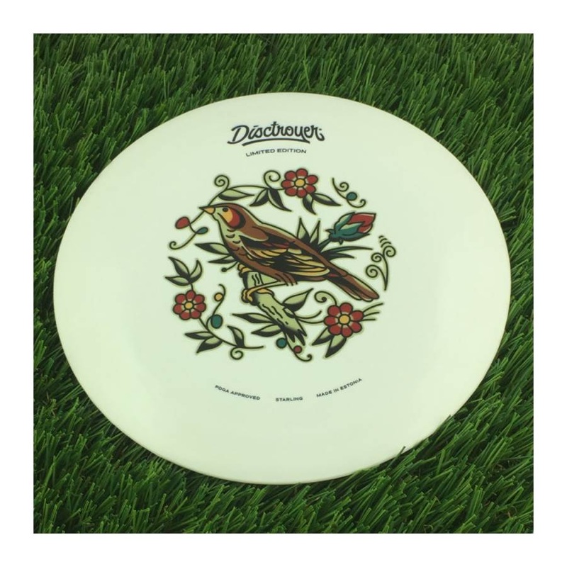 Disctroyer A-Soft Starling / Kuldnokk DD-13 with Colored Tattoo – Limited Edition Stamp – 181g – Solid Off White