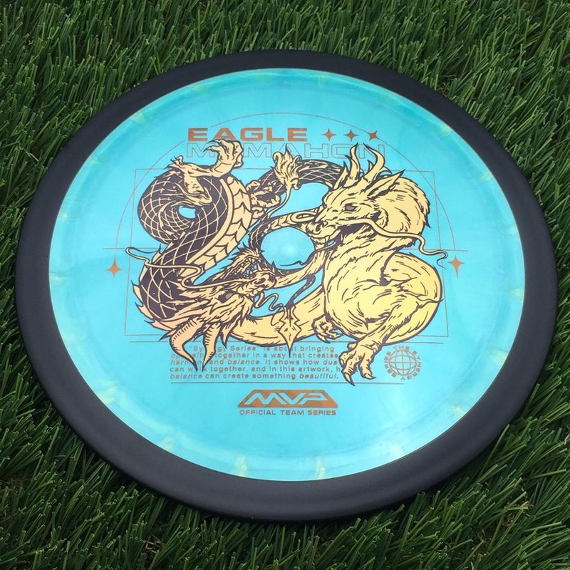 MVP Plasma Dimension with Eagle McMahon Team Series & Synergy Series Dragon Art by Green C Studio Stamp – 173.86g – Teal Green