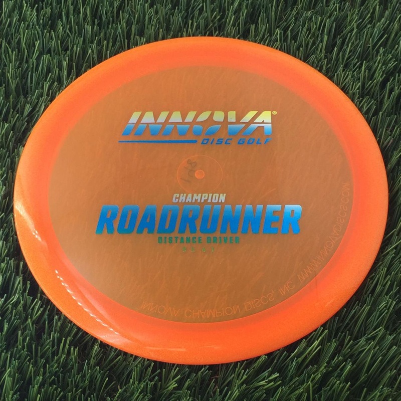Innova Champion Roadrunner with Burst Logo Stock Stamp – 148g – Translucent Orange