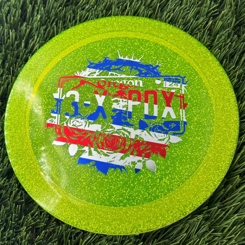 Discraft CryZtal Sparkle Drive with Paige Pierce – Oregon 3x PDX Winner – Roses and Thorns Stamp – 172g – Translucent Yellow