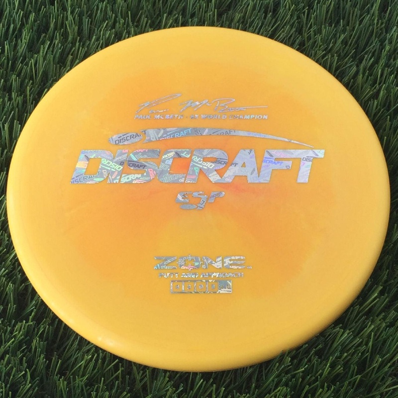Discraft ESP Zone with Paul McBeth – 6x World Champion Signature Stamp – 166g – Citrus Orange