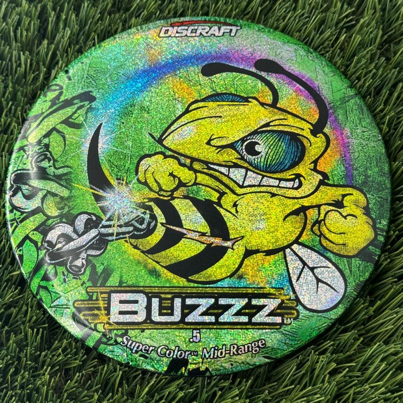 Discraft ESP Full Foil SuperColor Buzzz with Chains – Green Prism Stamp – 176g Varies